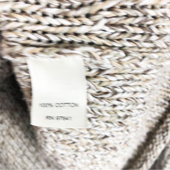 J. Jill Open Knit Cotton Pull Over Sweater | Beige Brown | Size Small - Picture 5 of 10